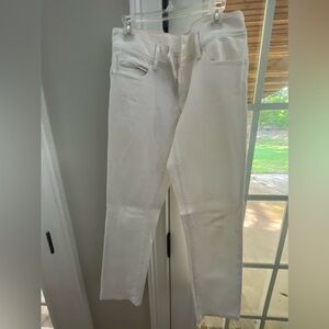 White Lilly Pulitzer worth straight leg jeans